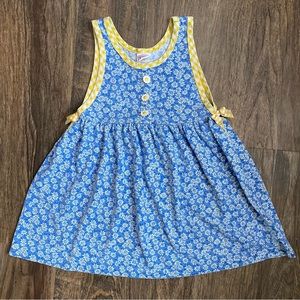 Vintage Buster Brown daisies little girl dress